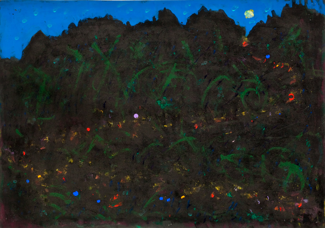 作品画像：夜の山